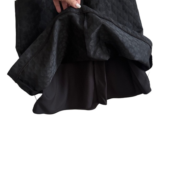 Kate Spade New York Floral Spade Jacquard Sleeveless Midi Dress Black - Picture 5 of 11